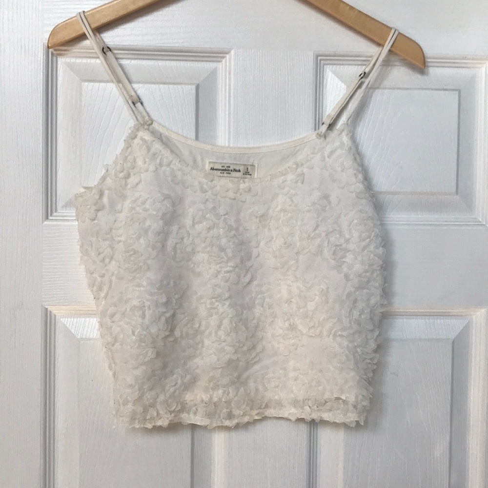 Flowery Abercrombie crop top